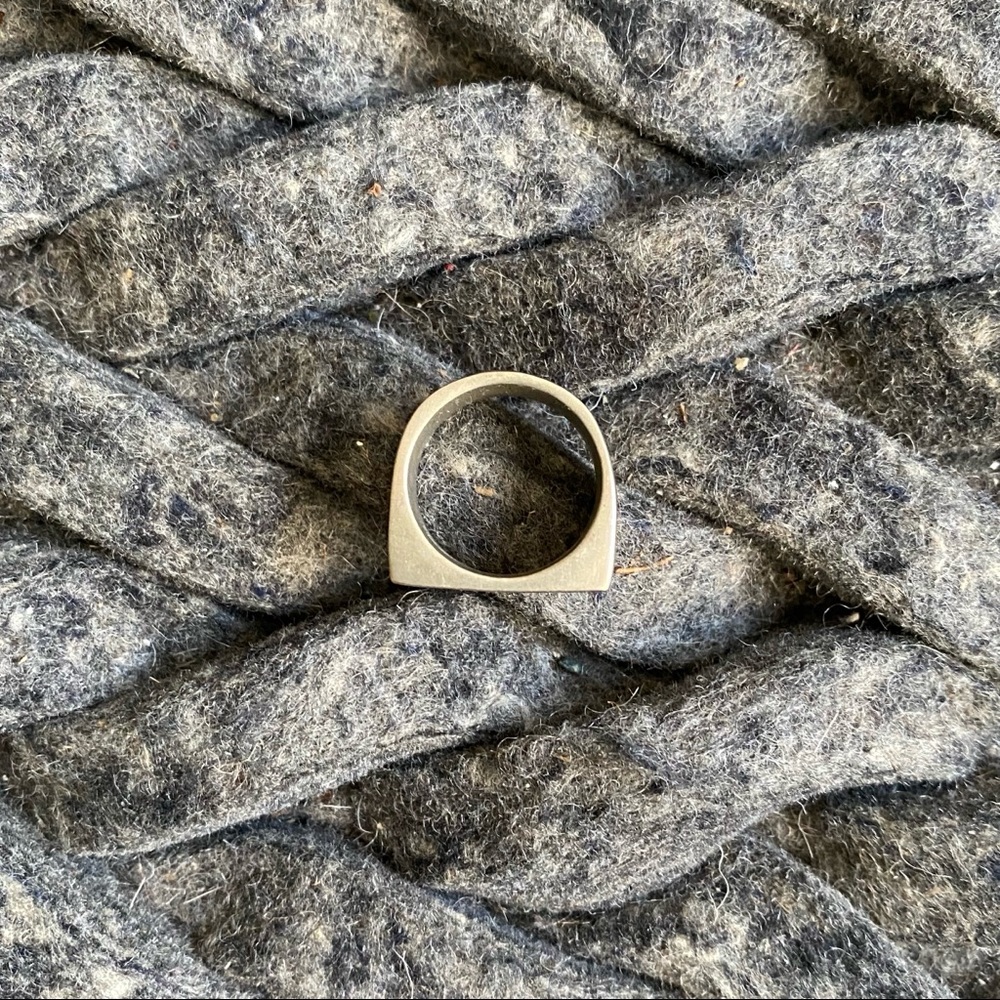 Vintage DOUBLE BAR RING - Picture 3 of 4